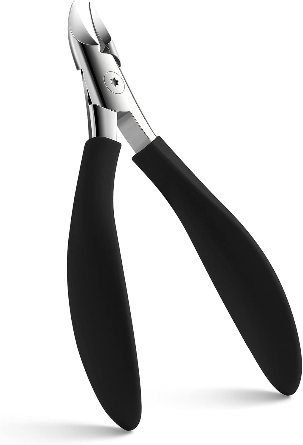 FVION Toenail Clippers, Professional Thick & Ingrown Toe Nail Clippers for Men & Seniors, Velvet-Soft Handle Toenail Cutter/Colorful Nail Clippers, High Grade Stainless Steel