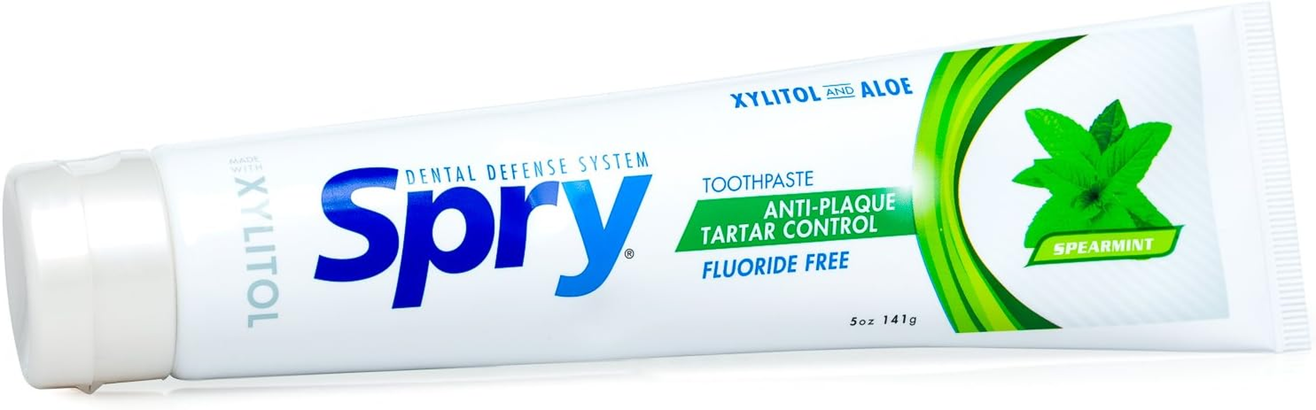 Spry Xylitol Toothpaste, Fluoride Free, Natural Spearmint, Anti-Plaque and Tartar Control, 150Ml image number 2