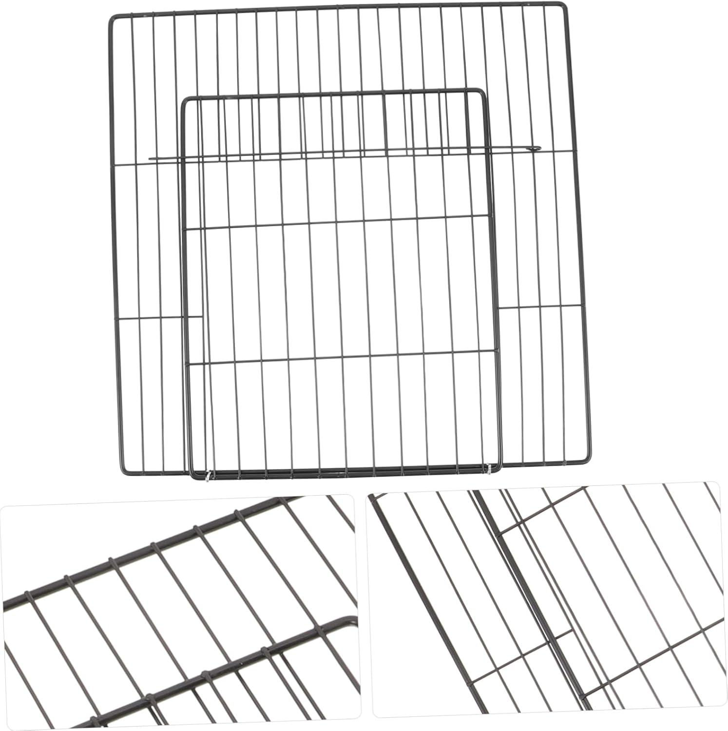 Kisangel DIY Cat Cage Door Wire Mesh Pet Fence Panel for Rabbit Dog Kennel Easy Assembly Pet Accessories image number 4