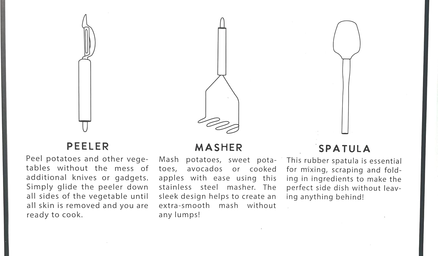 Santa Barbara Design Studio Gift Set Kitchen Essentials Tool Kit Black and White Cardboard Book Gifts, 3-Pieces, Keep Calm and Mash Potatoes image number 2