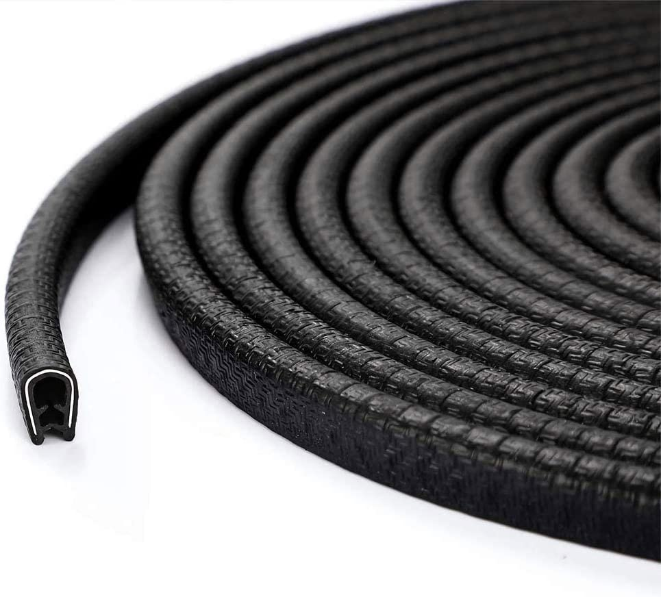 QBUC Car Door Edge Guards,13Ft(4M) Rubber Clip Seal U Shape Edge Trim Guard Protection Car Door Protection Fit for Most Models image number 5