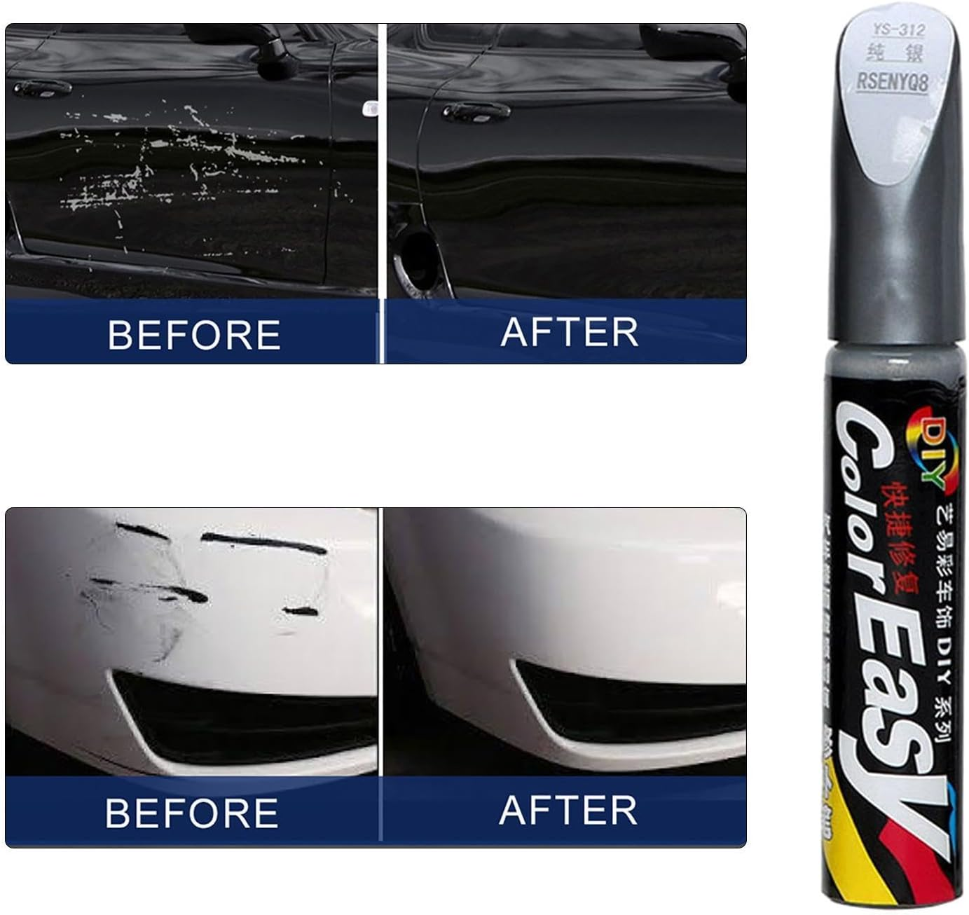 Car Paint Scratch Repair,Paint Scratch Repair Auto Scratch Remover Pen | Scratch Removal Repair Fill Paint Pen Scratch Repair Auto Scratch Remover Pen for Doors image number 6