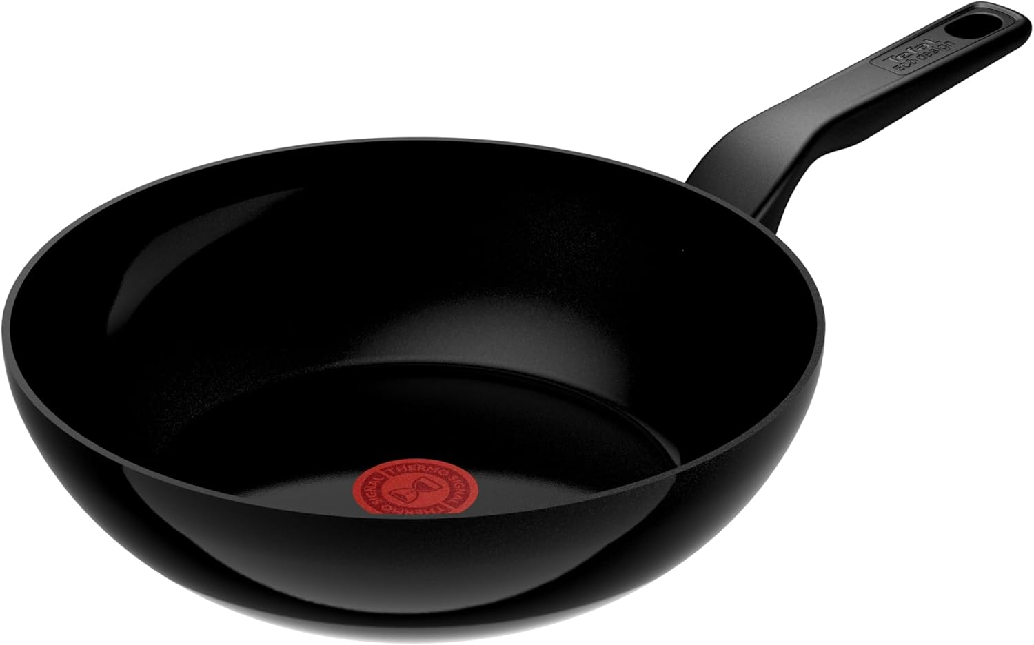 Tefal, Renew Black Induction Ceramic Wok, 28Cm, C4321923, Fixed Handle Aluminium, Inoceram Technology for Non-Stick Ceramic Coating, Thermo Signal Technology, Eco Designed, Suitable for All Cooktops image number 1