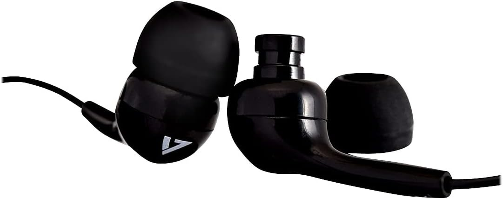 V7 Lightweight Stereo Earbuds Earbuds without Microphone