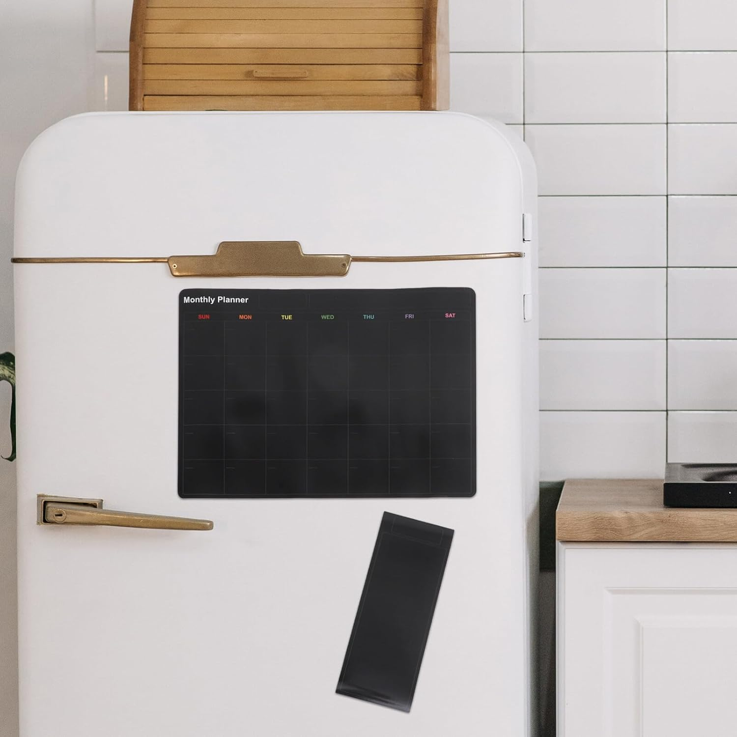 Abaodam Magnetic Fridge Calendar Whiteboard Stickers Schedule Writing Board Fridge Magnetic Board Dry Erase Calendar Planner image number 1