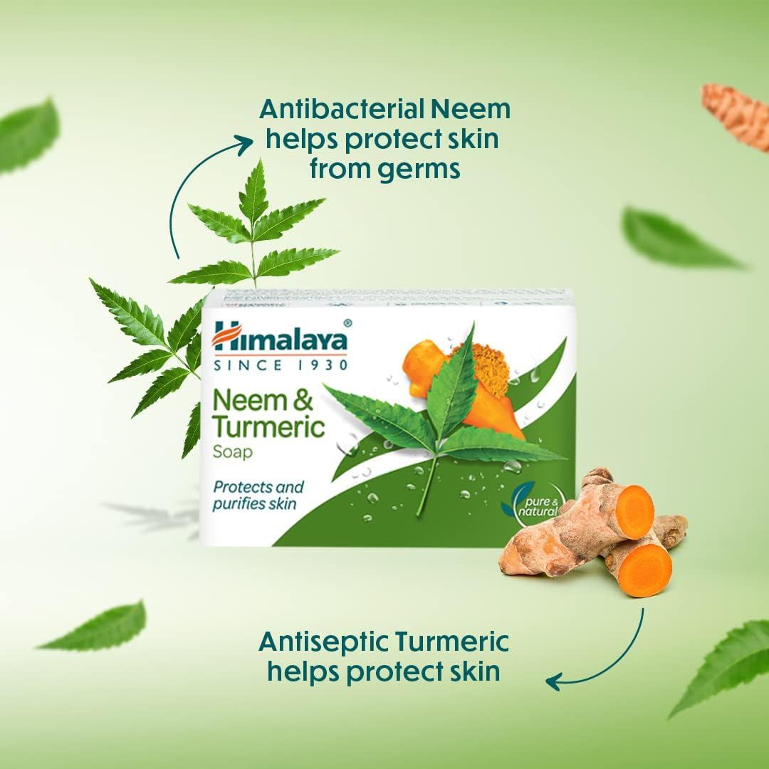 Himalaya Neem and Turmeric Soap, 125G (Buy 3 Get 1 Free) image number 5