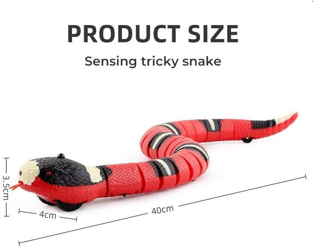 Leona Co Snake Cat Toy, Smart Sensing Cat Toys for Cats, Rechargeable Automatically Sense Obstacle and Escape, Moving Electric Cat Snake Toy Prank Pet Gift image number 1