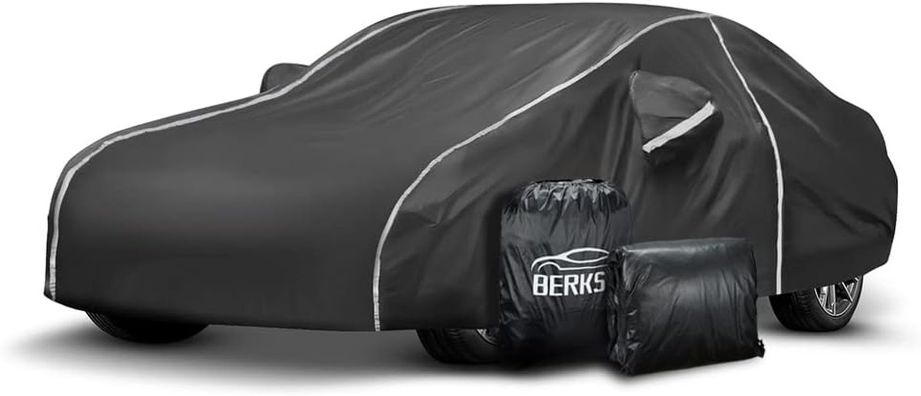 Waterproof Car Cover Compatible for BMW M5 M550I M550 528I 530I 530E 535I 535D 540I 550I 2004-2024 All Weather 6 Layers Full Car Cover with Storage Bag image number 5