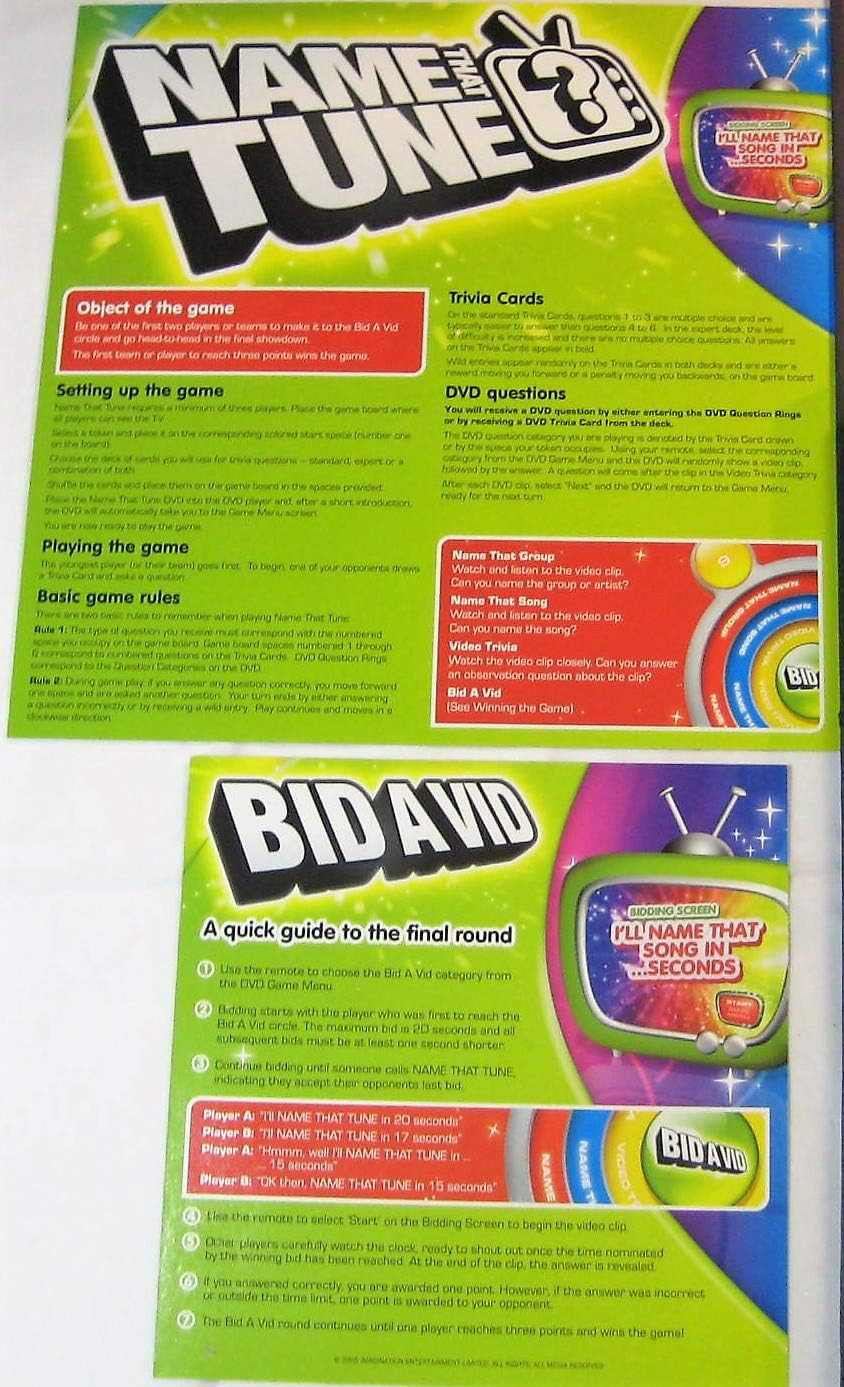 Name That Tune DVD Board Game - 80S Edition by Imagination image number 1