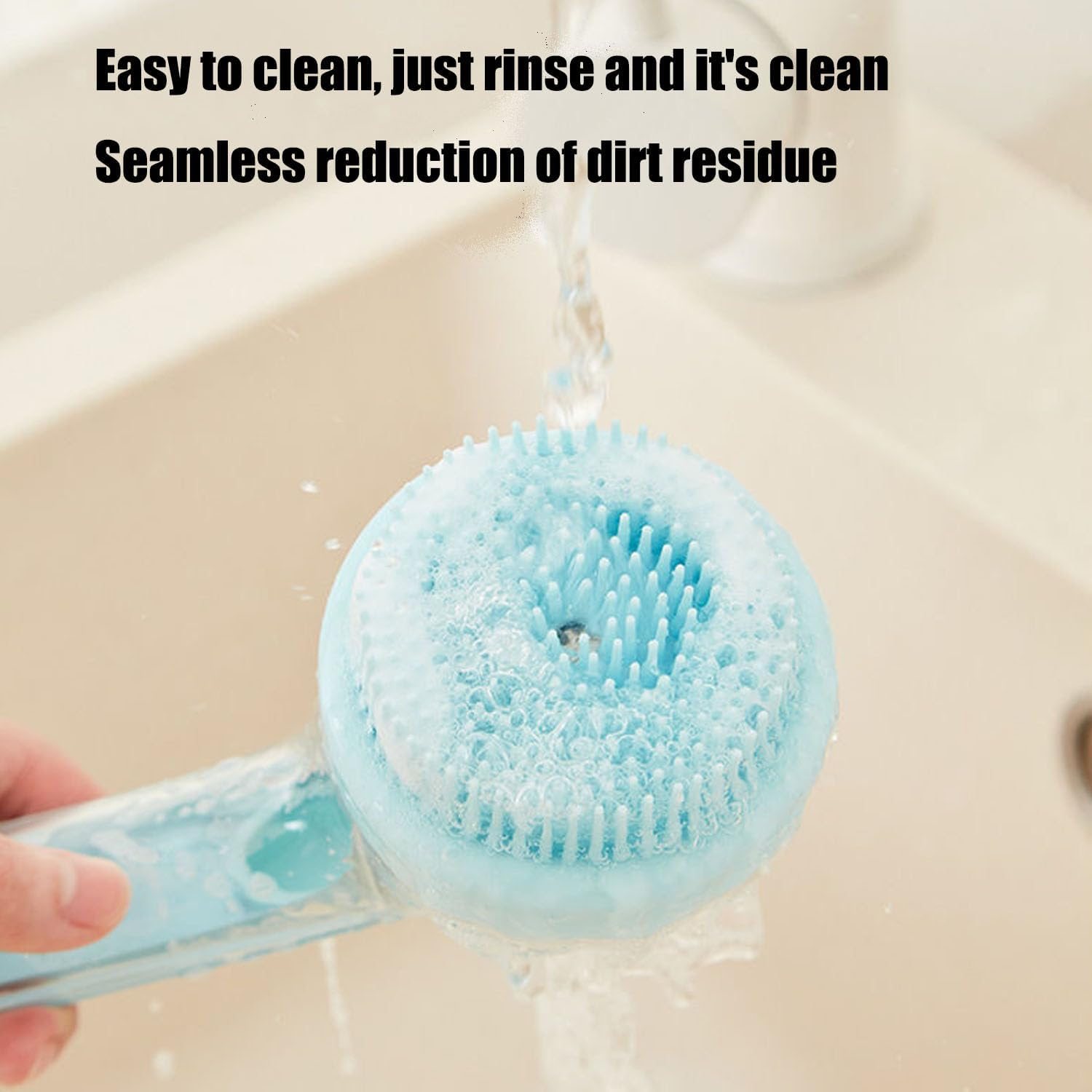 4 Pcs Dog Bath Brush Set - Shampoo Brush & Bubble Maker with Adjustable Handle, Dog Grooming Brush, Paw Washer & Massage Grooming Tool for Short/Long Hair Dogs & Cats (Green) image number 3