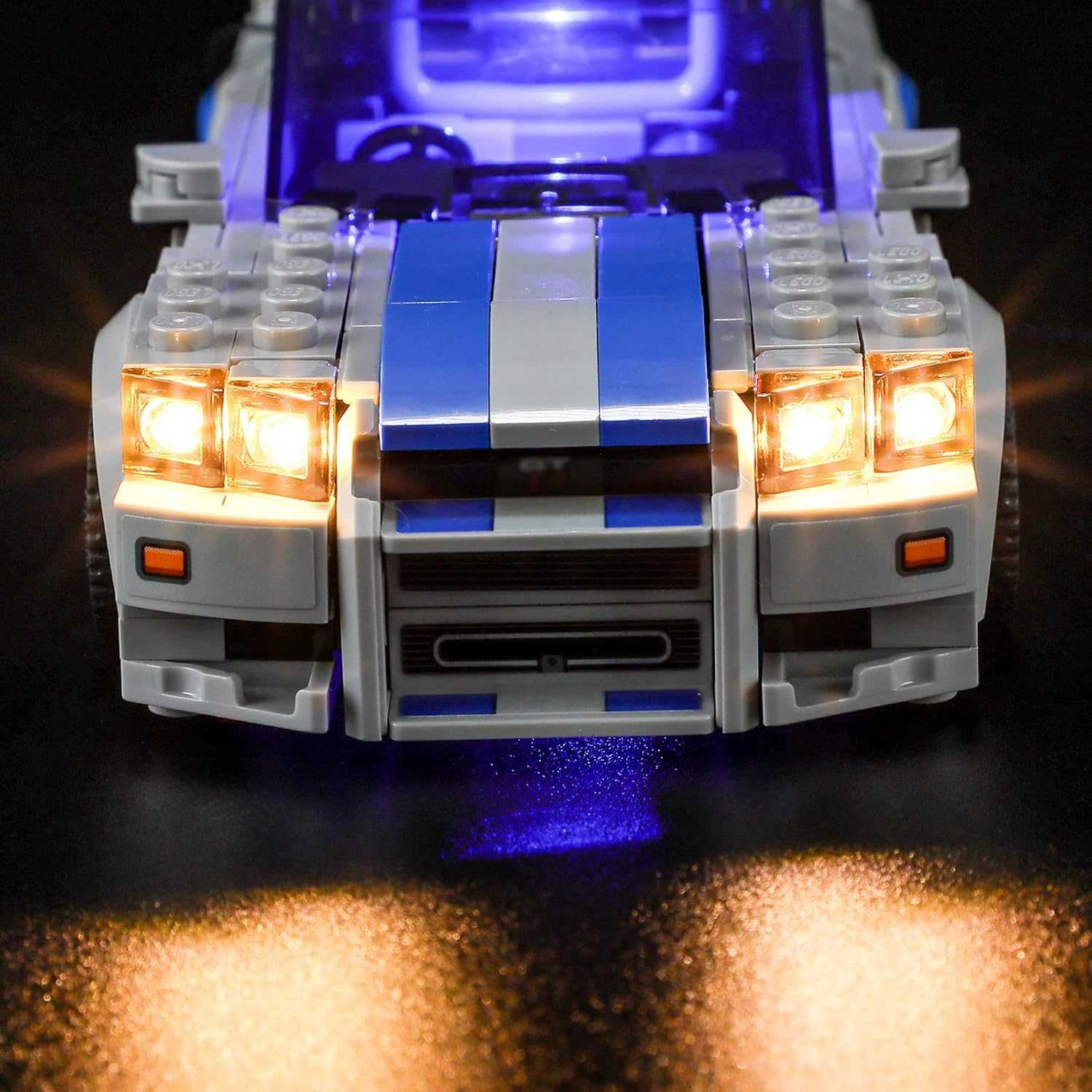 BRIKSMAX 76917 LED Light for  2 Fast 2 Furious - Nissan Skyline GT-R (R34) - Compatible with  Speed Champions Building Blocks Model - without  Set image number 3