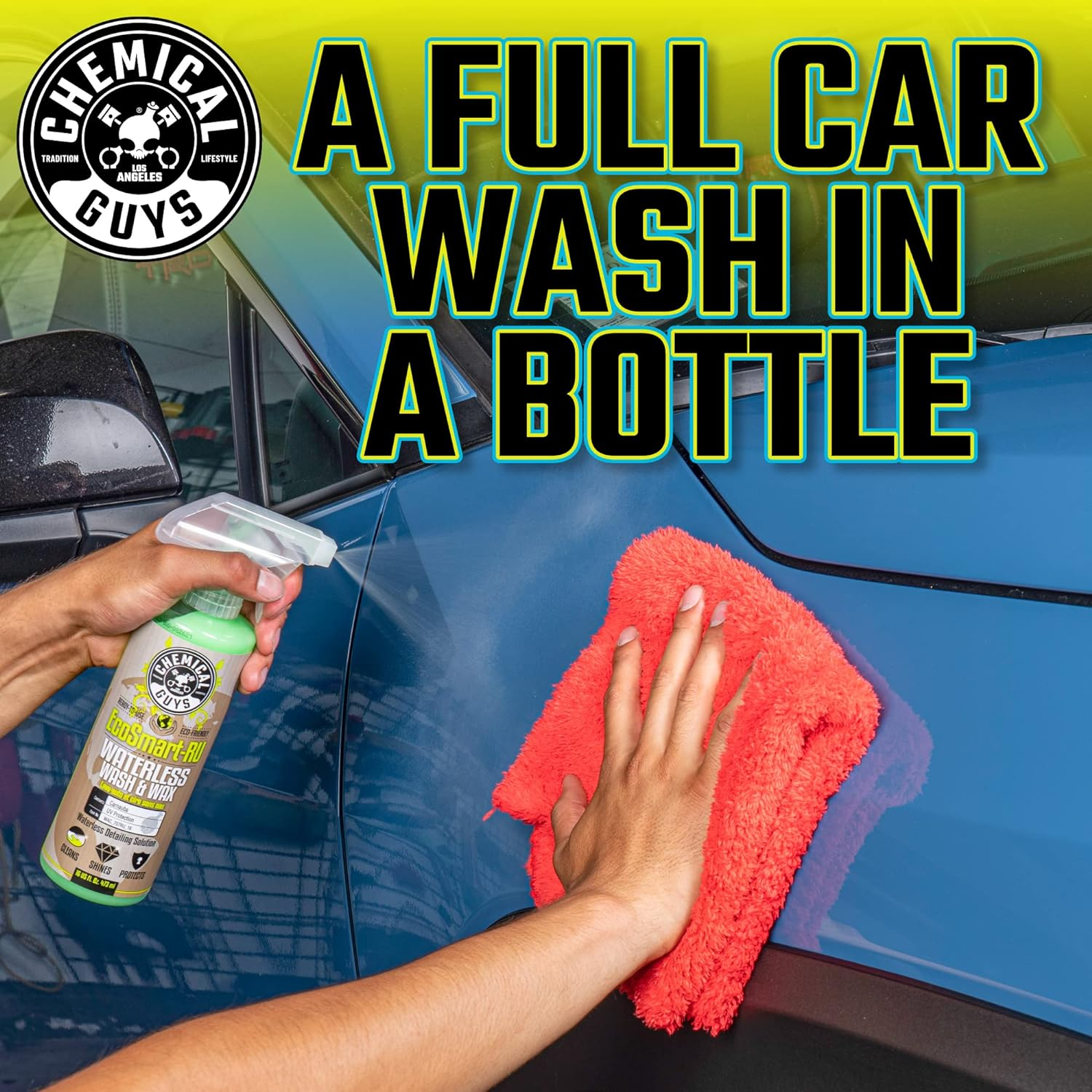 Chemical Guys WAC_707RU_16 Ecosmart-Ru Ready to Use Waterless Car Wash and Wax (16 Oz)
