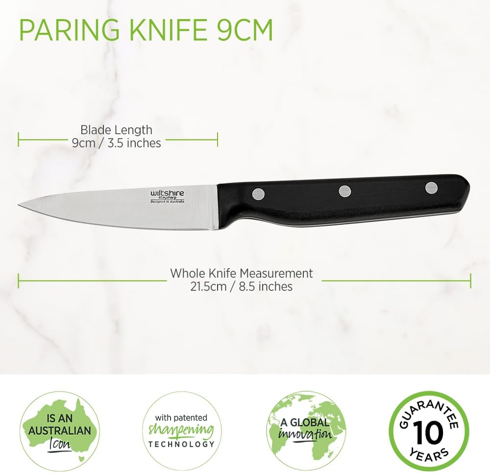 Wiltshire Staysharp MK5 Triple Rivet Paring Knife, 9 Cm Length image number 1