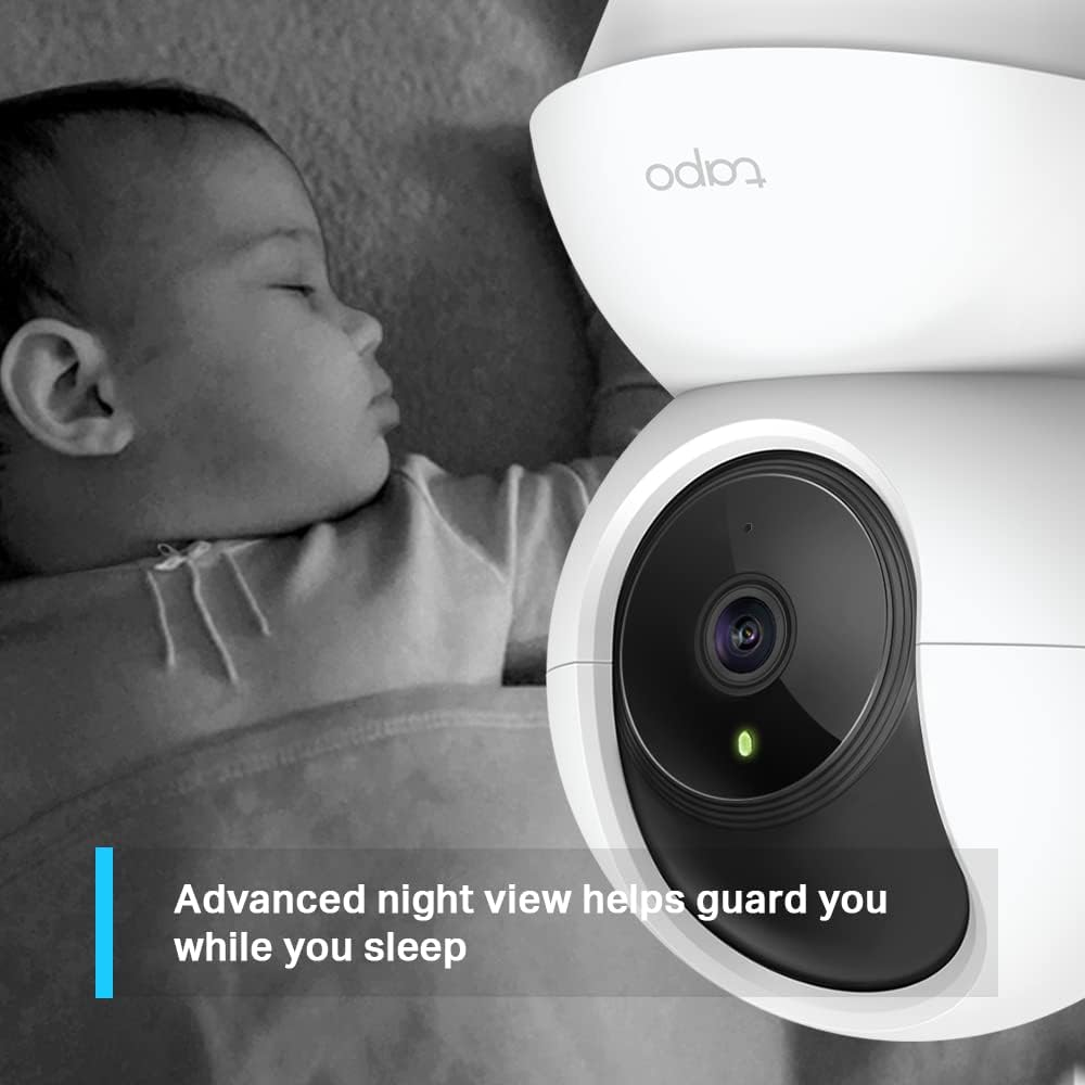 Tapo Tp-Link Pan/Tilt Home Security Wi-Fi Camera - 1080P, 360&deg;, Night Vision, Alarm, 2-Way Audio, 24/7 Live View, Voice Control, Tapo APP, Alexa, Google Assistant, No Hub Required (Tapo TC70) image number 5