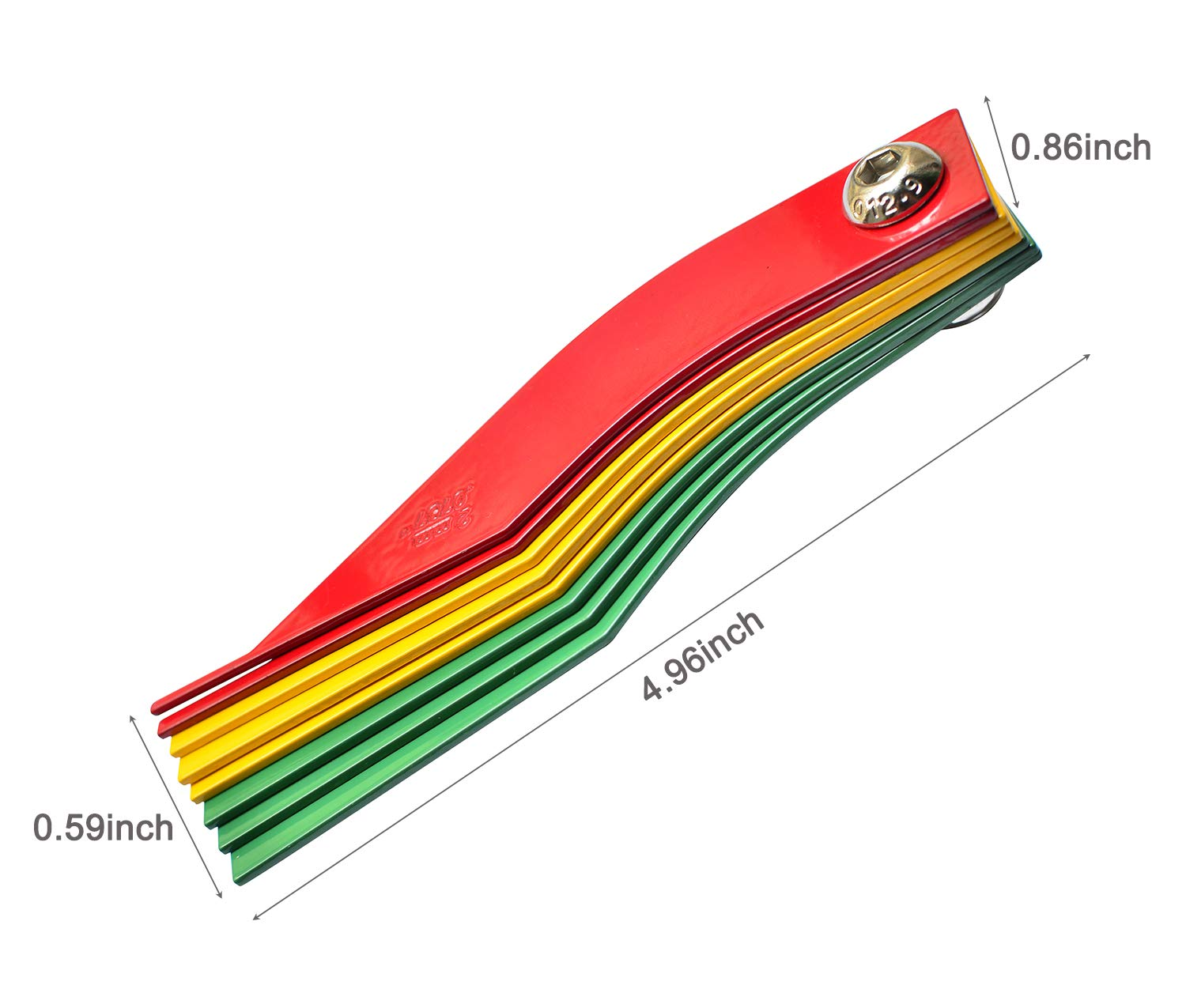 ITEQ 8-Piece Brake Lining Thickness Metric & SAE Gauge Steel Construction image number 4