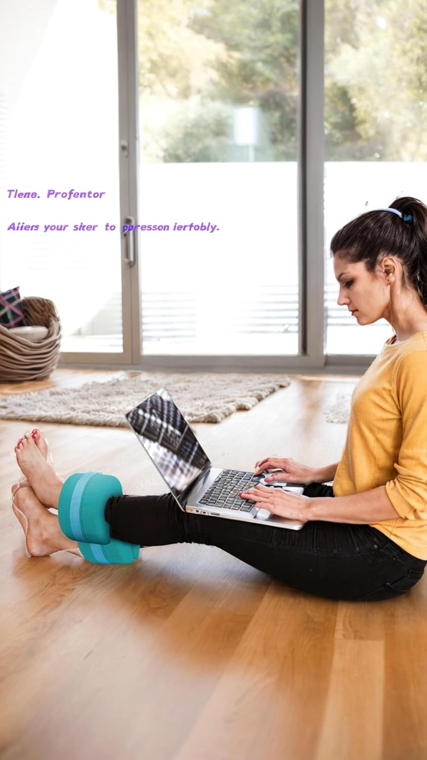 2 Pcs Foot Elevation Pillows - Ankle Heel Elevator Wedges for Support & Recovery - Medical Cushion for Bed Sore, Pressure Ulcer, Surgery - Leg Rest Foam Pillow Set image number 3