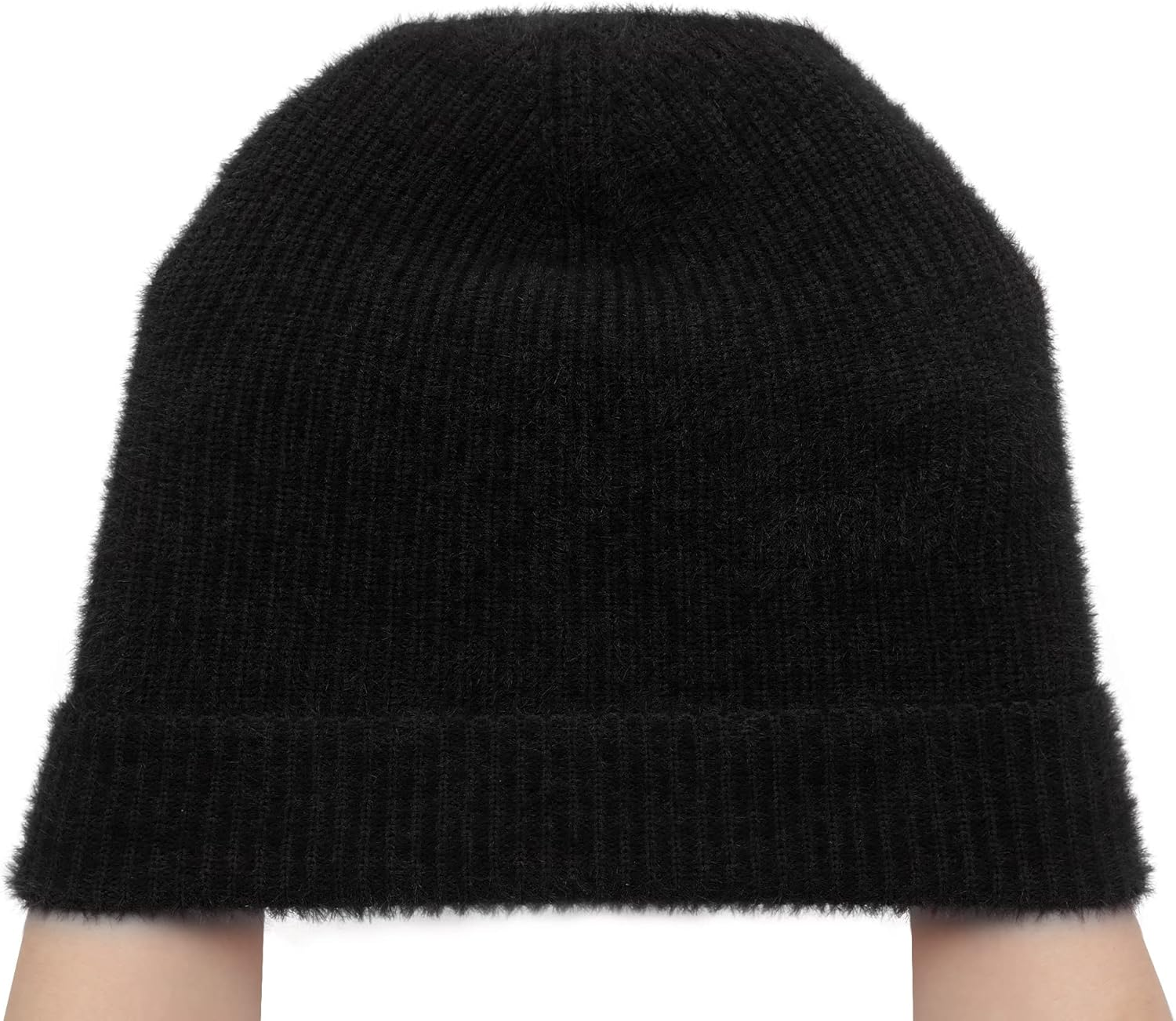 ZLYC Unisex Winter Stretch Beanie Hat Warm Ribbed Knit Skull Cap