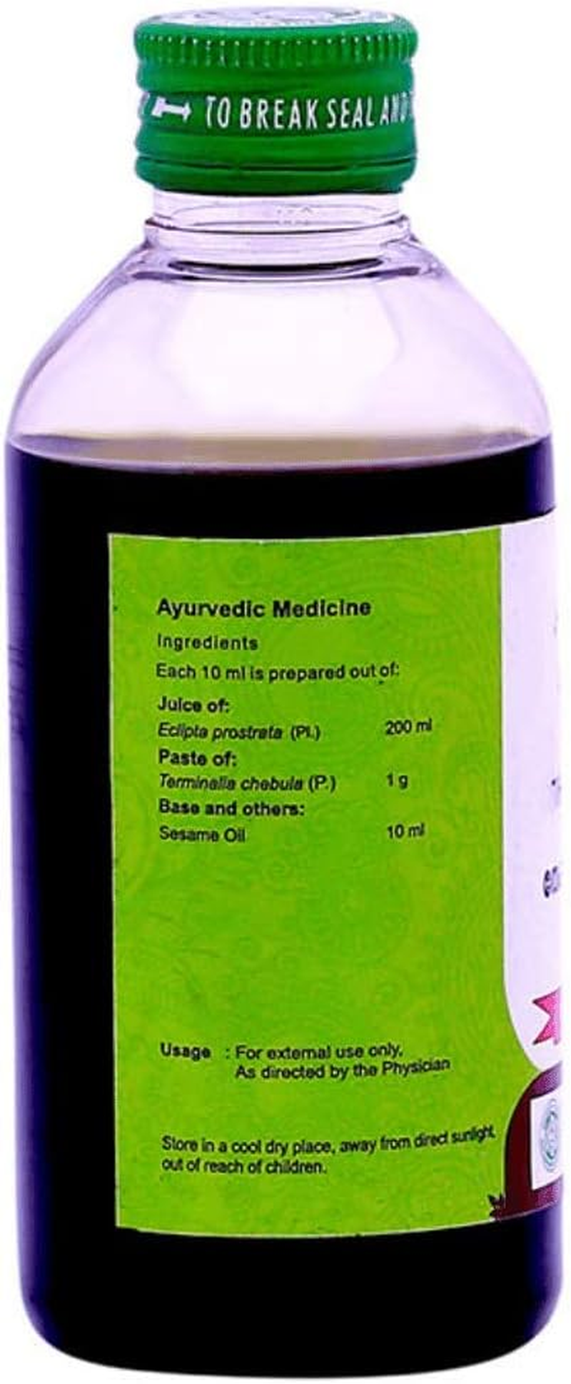 Vaidyaratnam Thekaraja Thailam 200 Ml (Pack of 2)_Alida image number 1