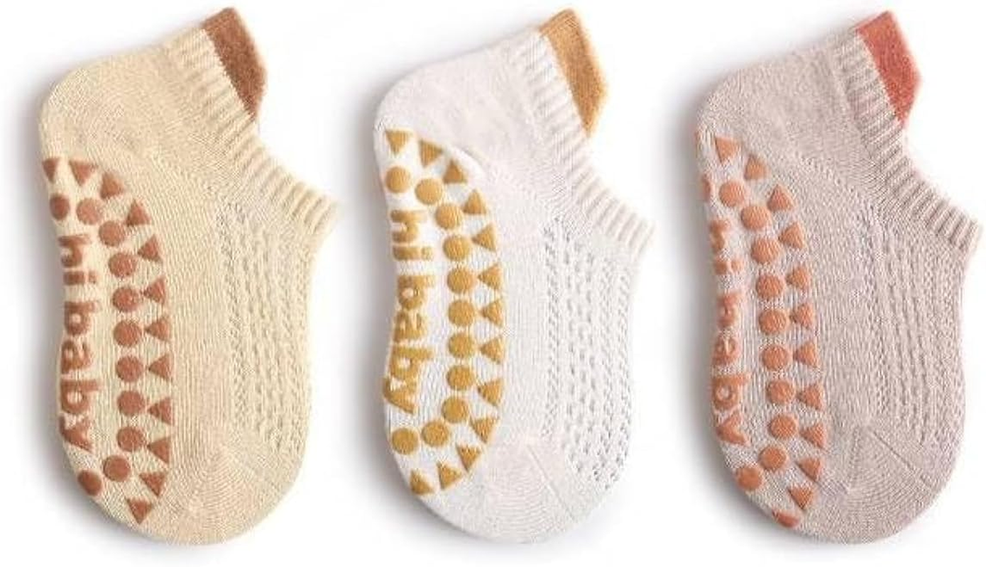 Non-Slip Baby Socks Spring Summer Season - for Baby'S Safe Steps - Soft Cotton - Grippy Soles - for Babies, Girls and Boys Toddlers (0-5) Y