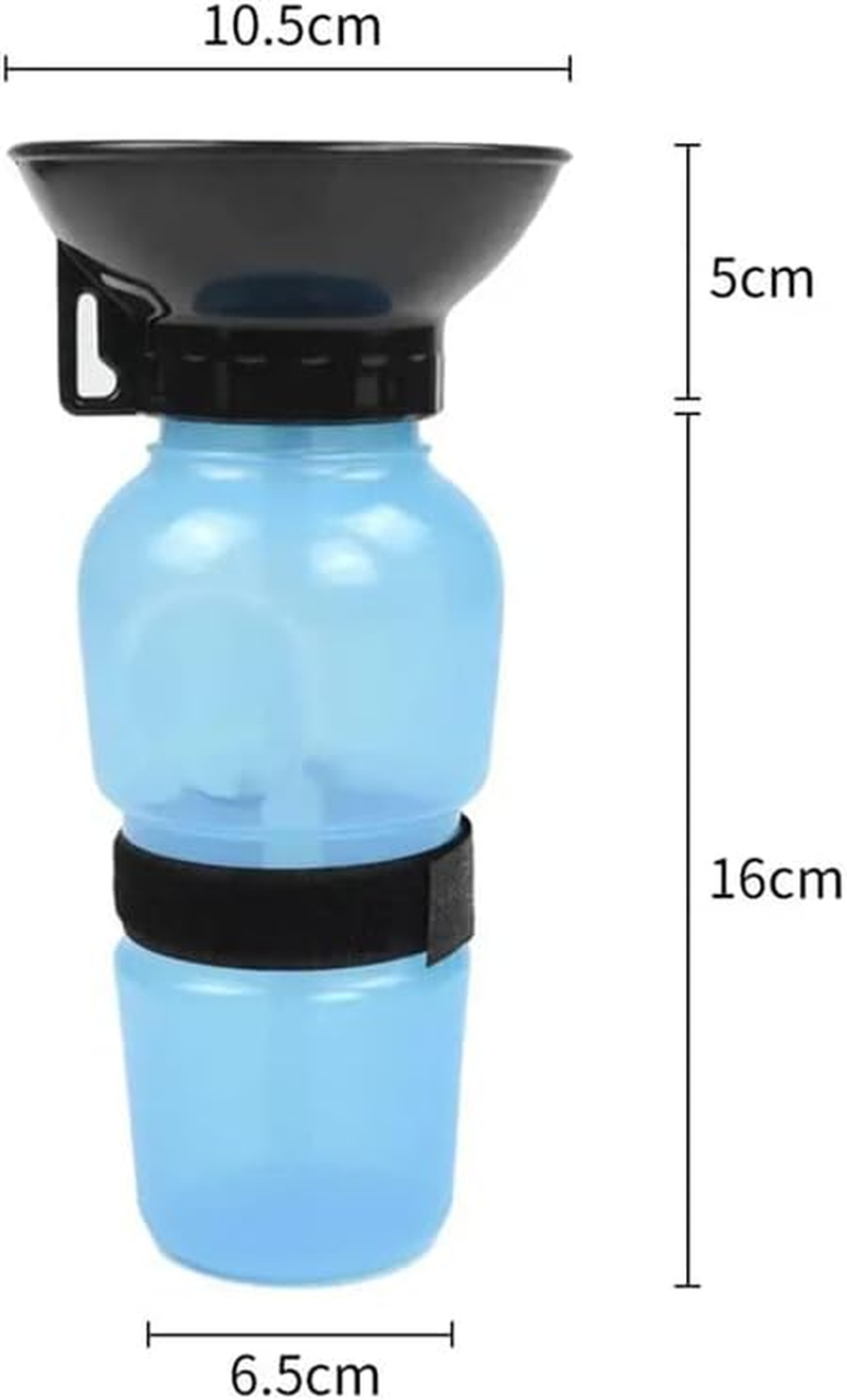 500ML Dog Cat Water Drinking Bottle Detachable Travel Cup Portable Pet Feeder - Durable PP+PE Material, Leakproof Design, Ideal for Dogs and Cats, Easy Squeeze-And-Release Mechanism image number 2