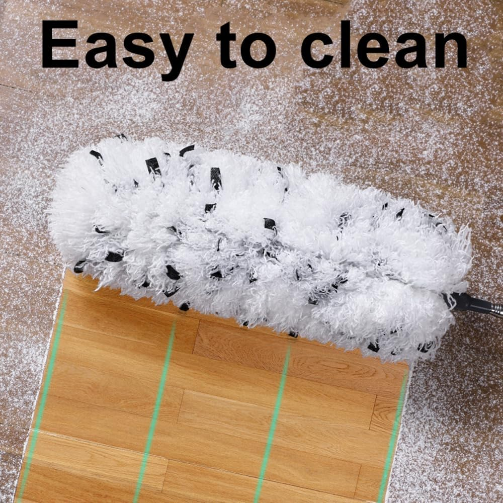 BOOMJOY Microfibre Duster with Telescopic Stainless Steel Pole Extendable Bendable Head for Home Car Duster Magic image number 6