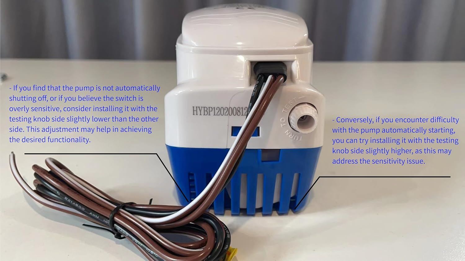 Dontmiss Automatic Submersible Small Boat Bilge Pump 12V 750Gph Auto with Float Switch 3/4 Inch (19Mm) Outlet Dia, Bilge Pumps for Boats image number 1