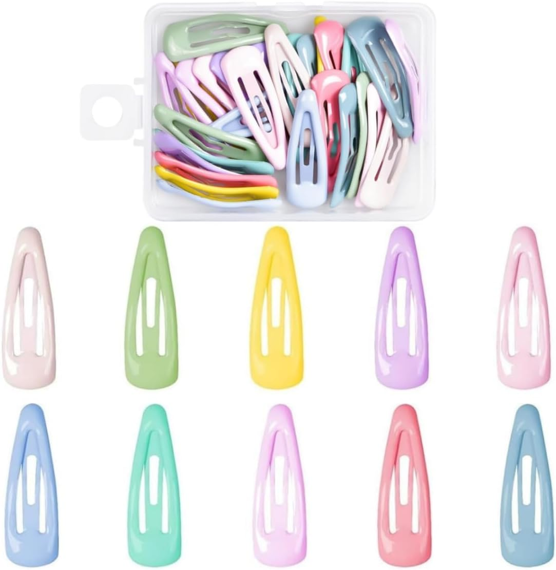 Candy-Colored Metal Hair Clips, Cute Colorful Hair Clips, Not Easy to Slip, Suitable for 30 Pieces for Kids Girls and Toddlers image number 3