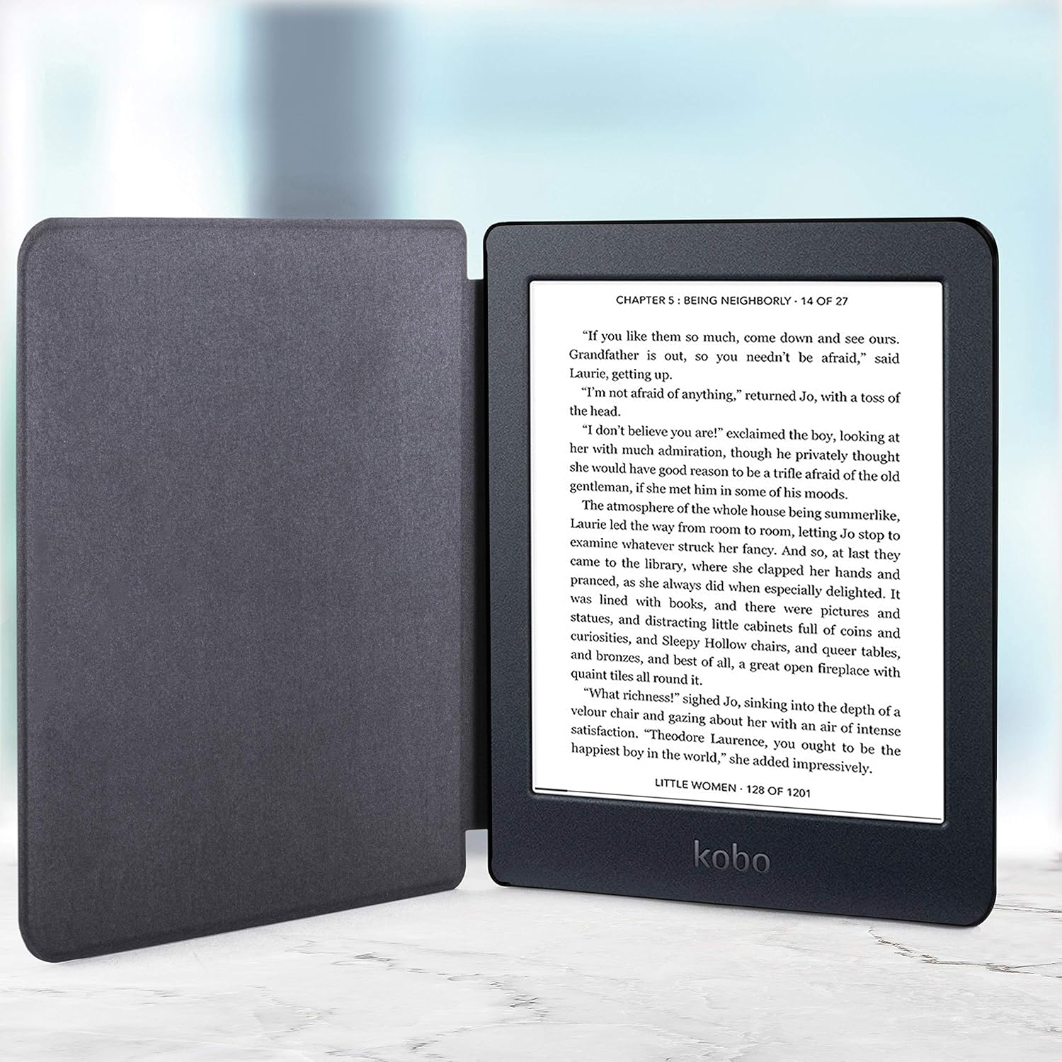 Forefront Cases Case for Kobo Nia - Lightweight Kobo Nia Case - Lightweight & Thin Protective Case for Kobo Nia with Auto Sleep Wake Function, Shell Design Bag - Rose Gold image number 3