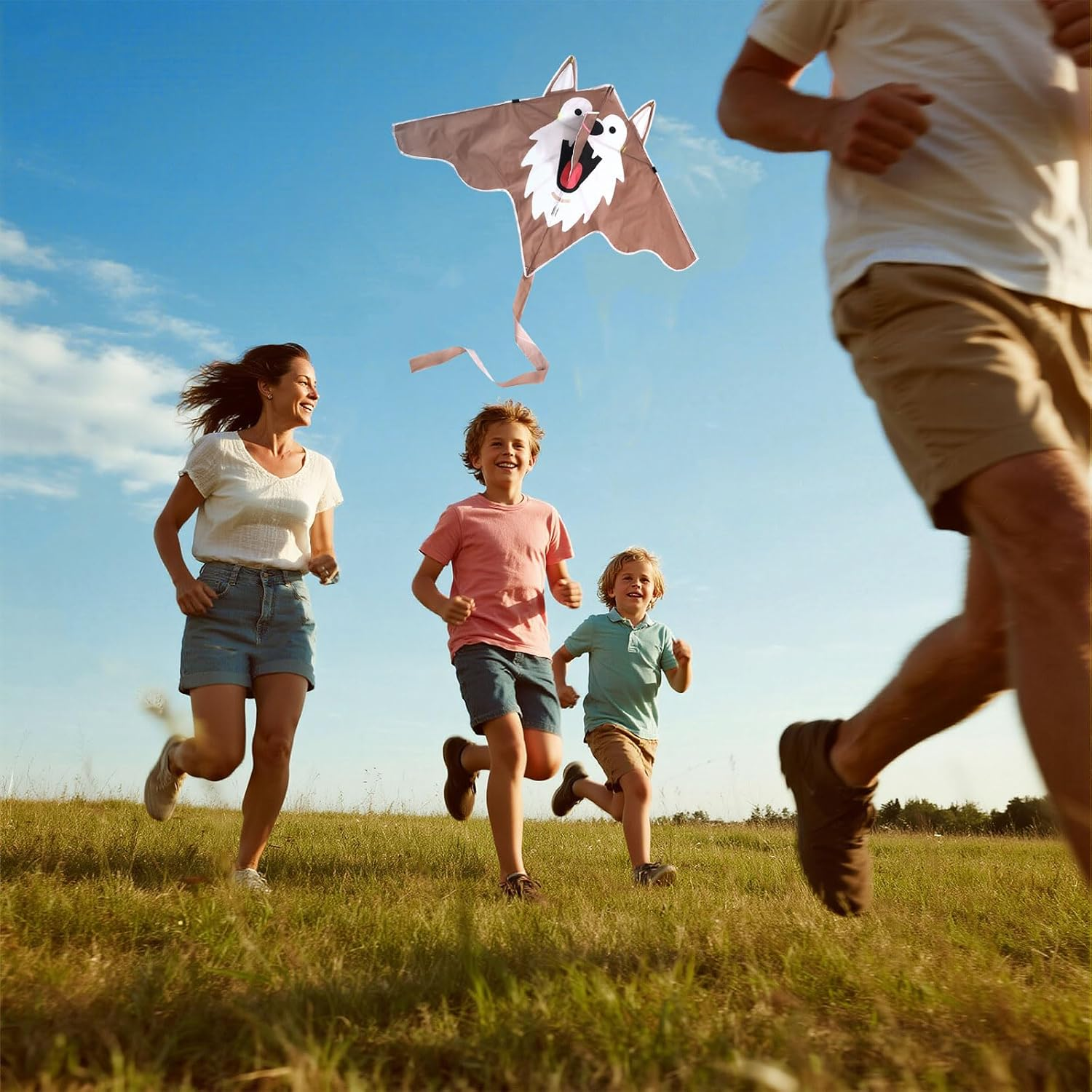 Colourful Kite for Kids & Adults, Easy to Fly Kids Kite for Beach Trip Park Outdoor Family Games and Activities image number 1