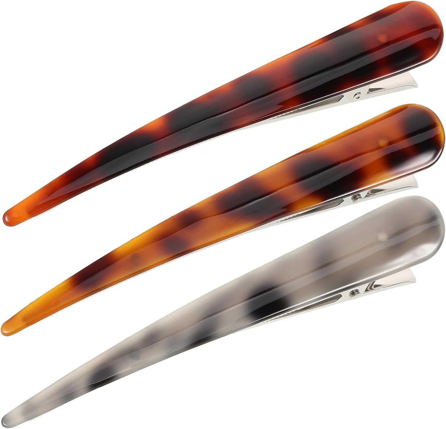 PACKOVE 3Pcs Duckbills Hair Clips Duckbills Hairpins Decorative Duckbills Clips Hair Styling Clips Partition Clamp for Women Girls image number 6