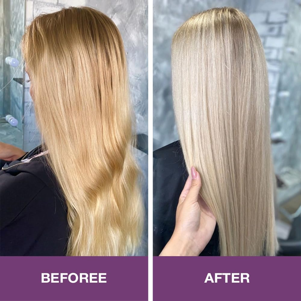 Karseell Purple Shampo Neutralises Brass and Yellow Tones for Blonde Silver Grey Hair, 16.90 Oz 500Ml image number 1