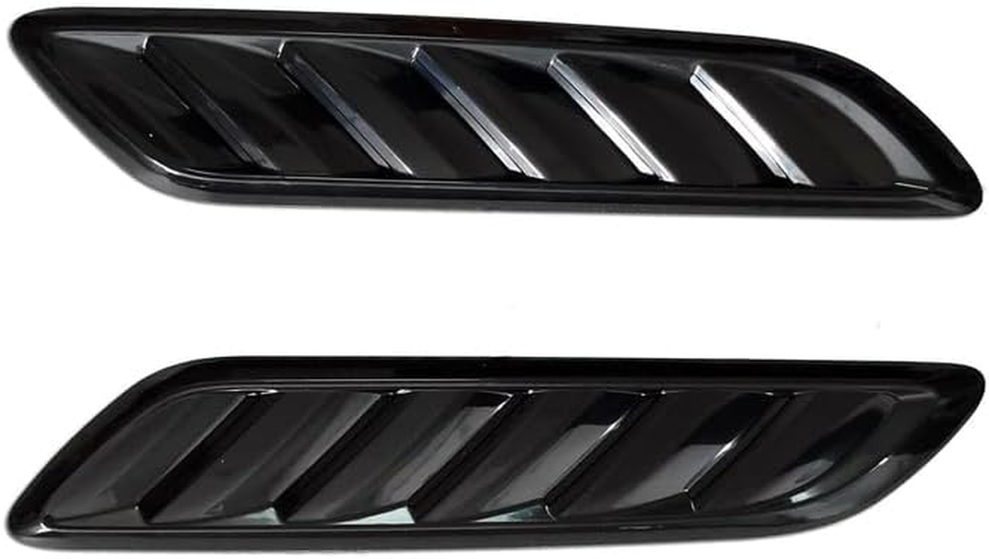 Pair of Gloss Black Bonnet Vents Suitable for Holden Commodore VF Ve/Hsv/Calais/Caprice image number 2