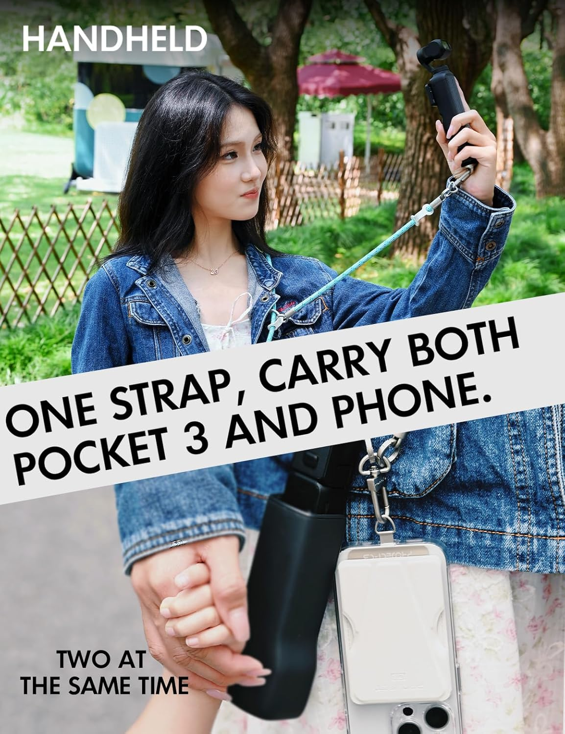 Project-Cb Pocket3 Lanyard,Crossbody & Wrist Strap,Lanyard for DJI Osmo Pocket 3, Phone Strap - Verdant-S image number 7