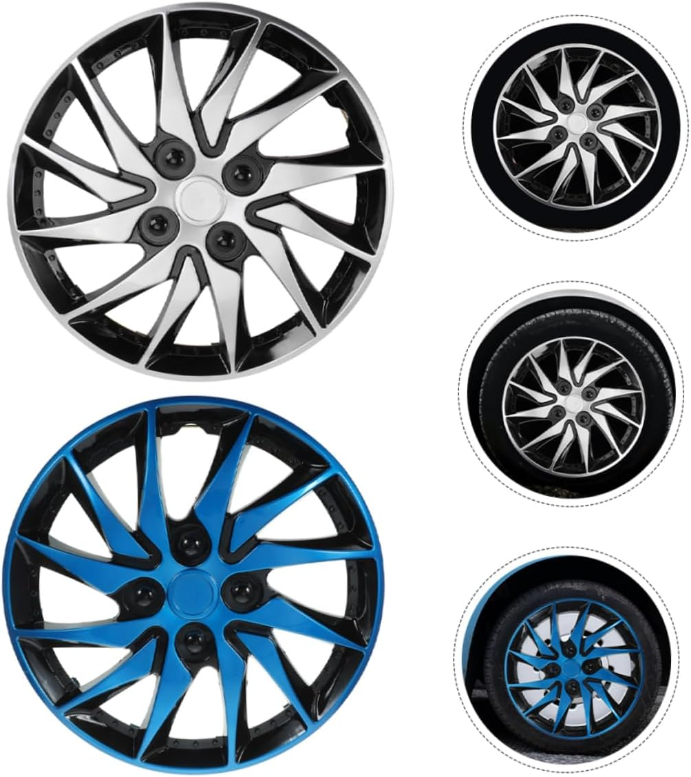 CHILDWEET 2Pcs Decorative Wheel Hub Cover for Car Automotive Accessories Sturdy Pp Material Design Easy Install image number 3