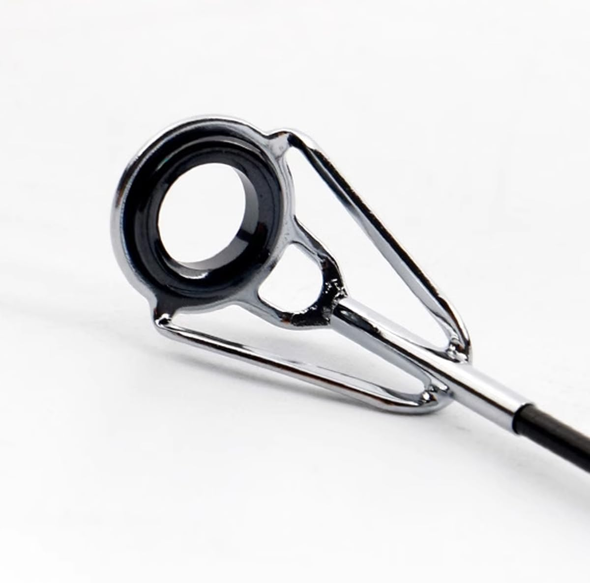 AIMALL 50PCS Fishing Rod Guide Tip Set with 10 Sizes Stainless Steel and Ceramic Line Ring Anti-Winding Rod Top Ring Repair Kit for Sea Fishing DIY image number 1