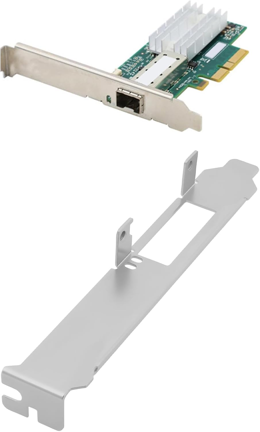 Ecsing 2Pcs Full Height Network Cards Bracket with Screws Compatible with Mellanox CX312B MCX312B-XCCT/XCBT image number 3