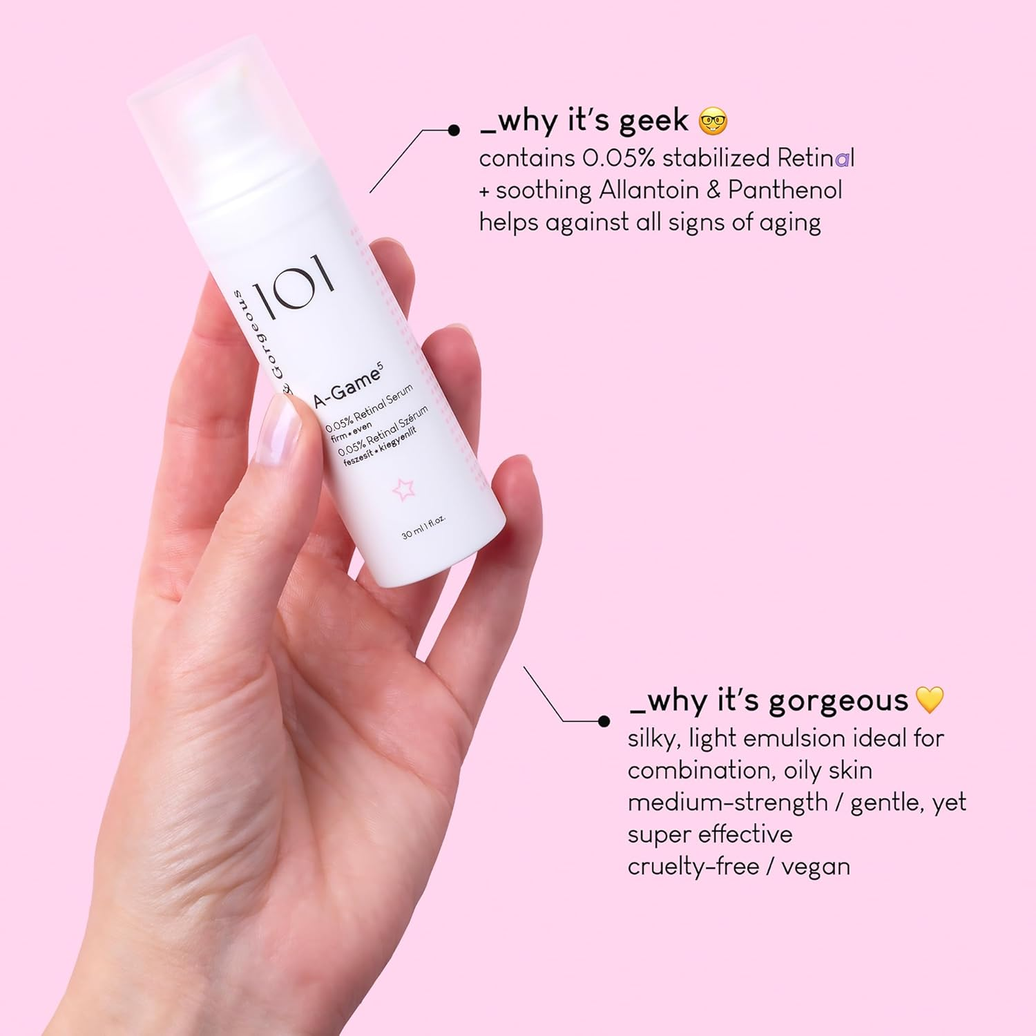 A Game 5 - Retinal Serum 0,05% (Equiv. 0.5% Retinol) - 28 Ml image number 5