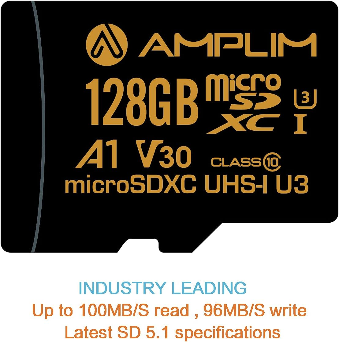 Amplim 128GB Micro SD SDXC V30 A1 Memory Card plus Adapter Pack (Class 10 U3 UHS-I Microsd XC Extreme Pro) 128 GB Ultra High Speed 667X 100Mb/S UHS-1 TF Microsdxc 4K Flash image number 4