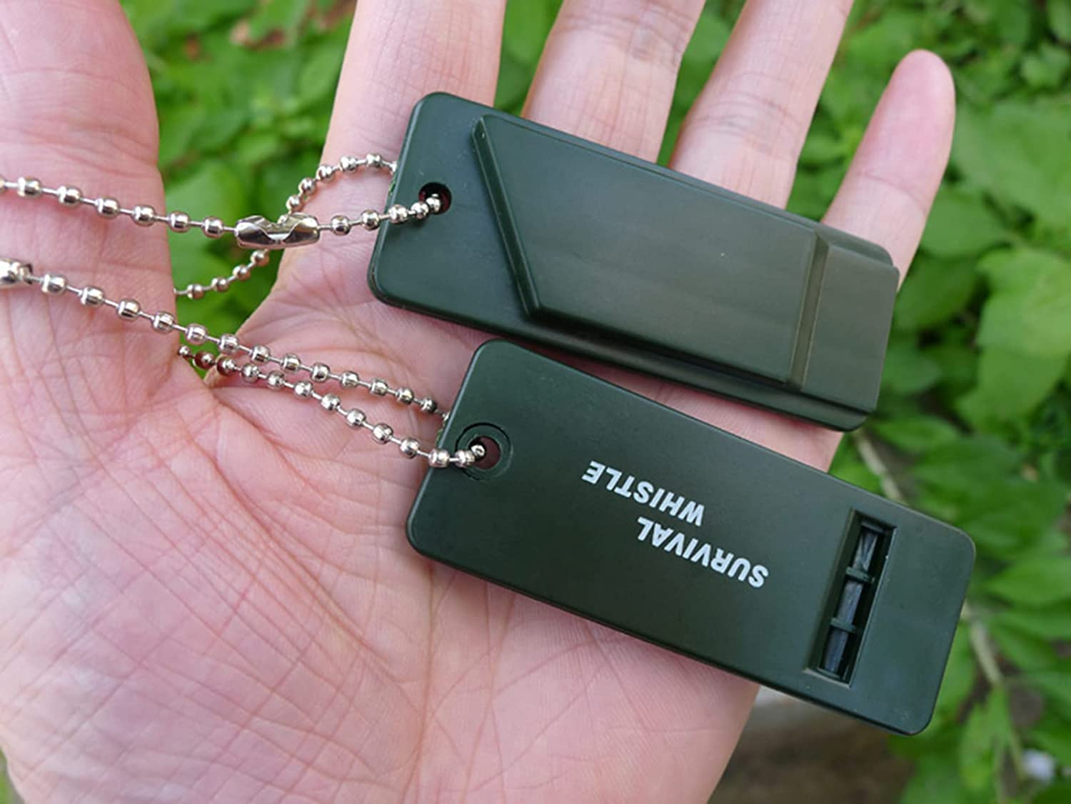 Aeixlum-3 Pieces Emergency Survival Whistles, Referee Whistle, Starting Whistle, Swimming Command Whistle，Triple Holes Design Outdoor Whistles, for Camping, Hiking image number 6