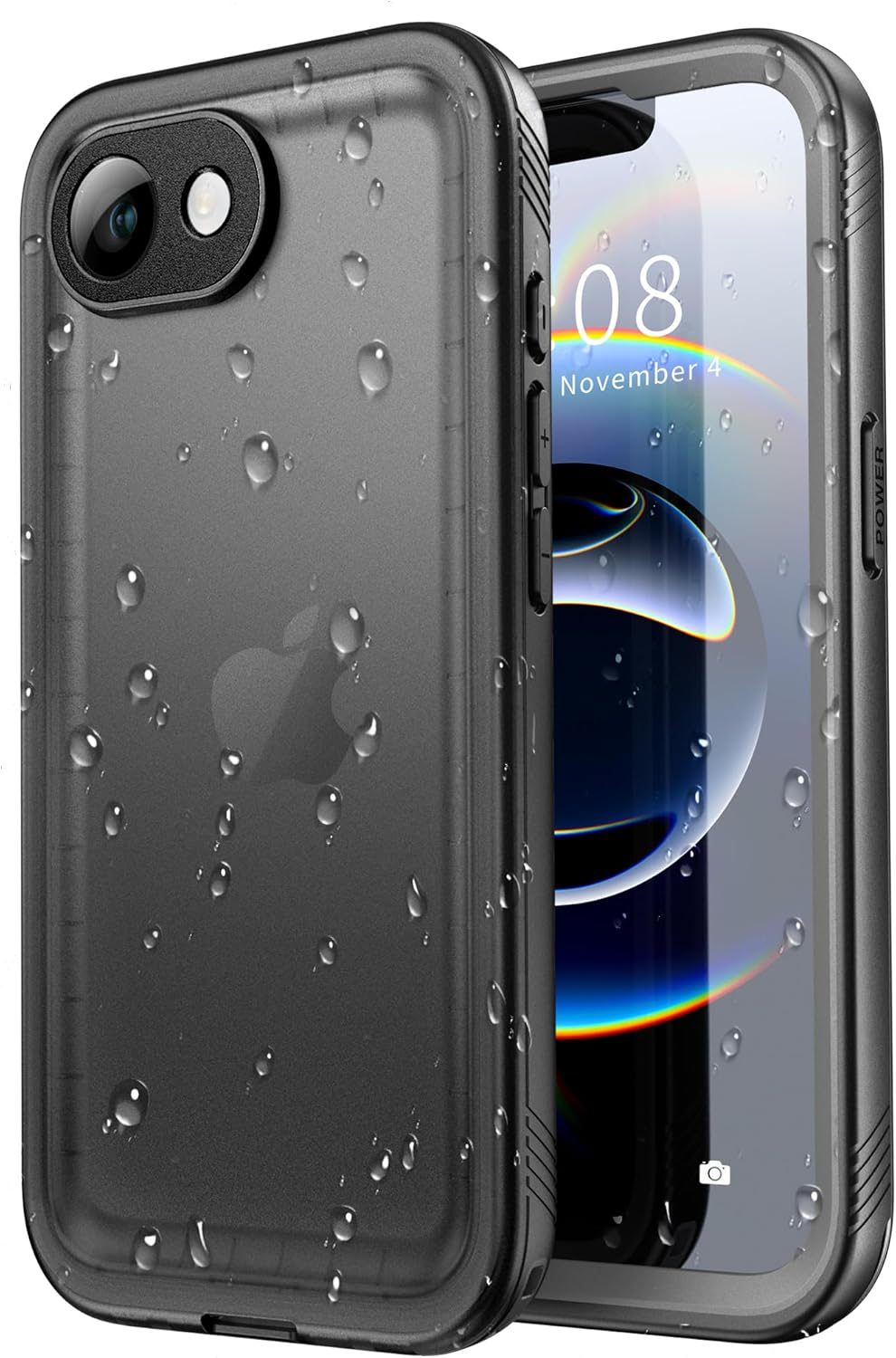SPORTLINK for Iphone 16E Case - IP68 Waterproof Shockproof Dustproof, 360 Rugged Heavy Duty Cover with Built-In Screen Protector & Lanyard, Full Body Drop Proof Phone Case for Iphone 16E image number 7