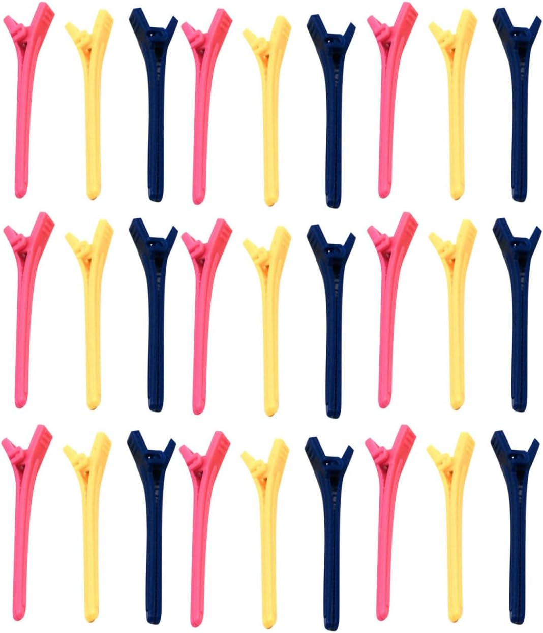 Healeved 50 Pcs Heavy Duty Plastic Hair Barrettes Hair Clips for Salon Styling Accessories image number 5