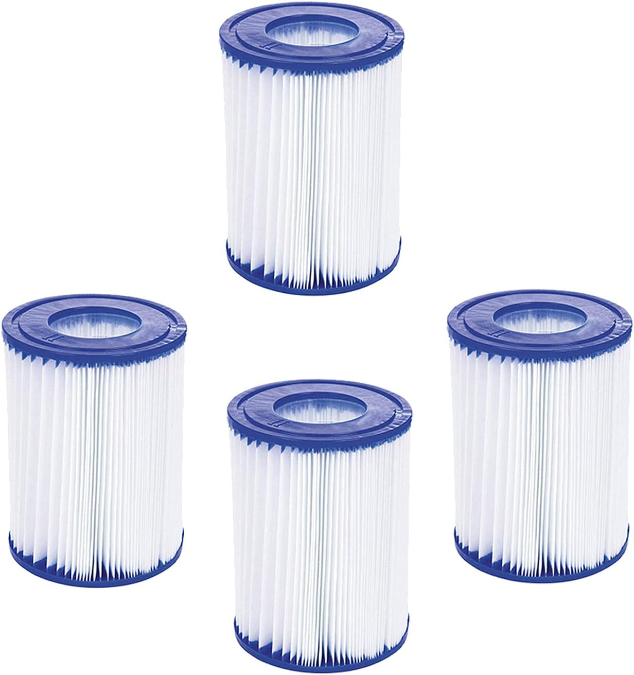 Wuyan 2 Pack Swimming Pool Filter Compatible for Bestway Cartridge II, Replacement Hot Tubs Filter Compatible with Lay Z Spa Filter Pump image number 1