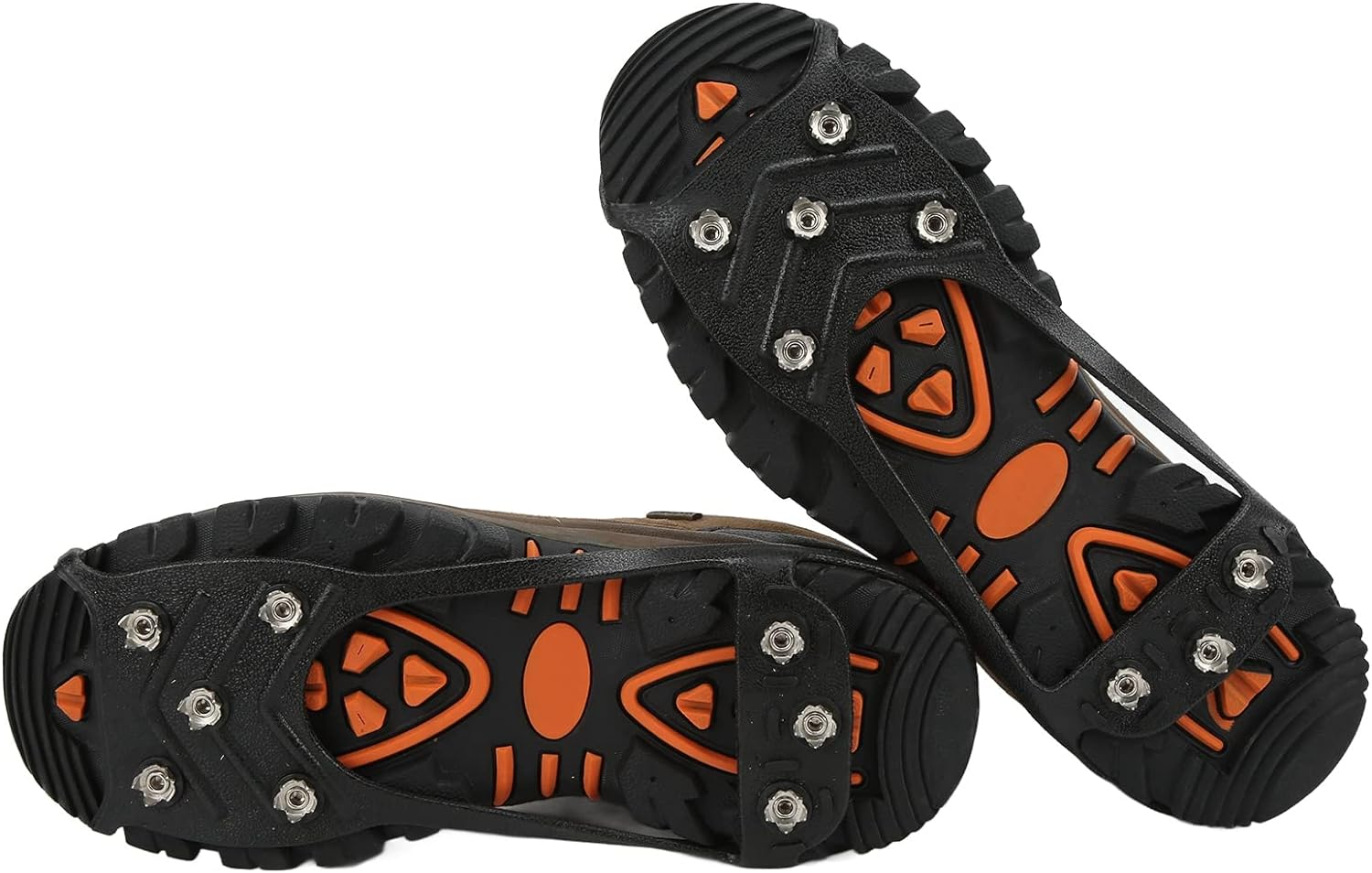 Crampons, anti Slip Foldable Portable Lightweight Ice Shoe Grips for Walking on Snow and Ice image number 4