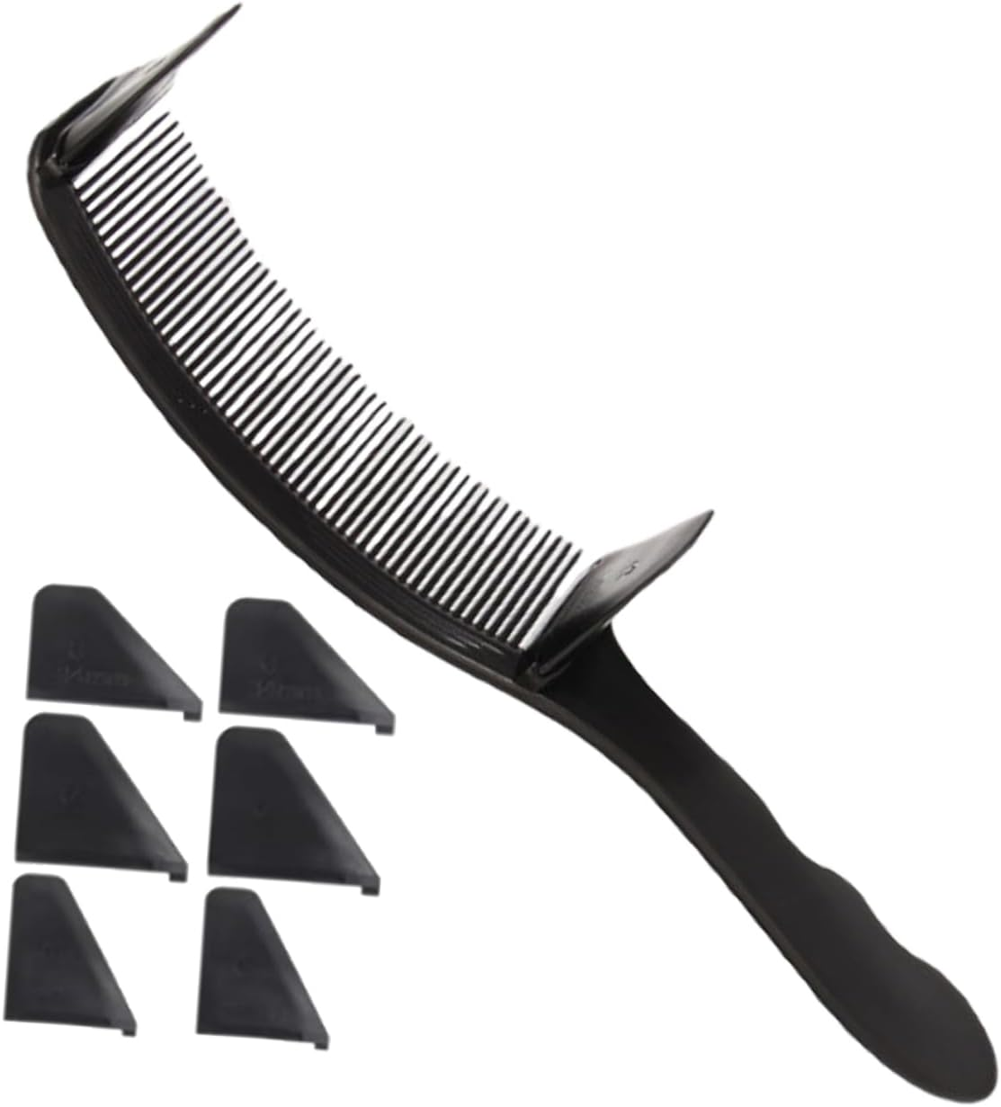 TOVINANNA 4Sets Professional Barber Styling Comb Fine Tooth Hair Comb for Men Curved Hair Cutting Tool Travel Hairsheet image number 5