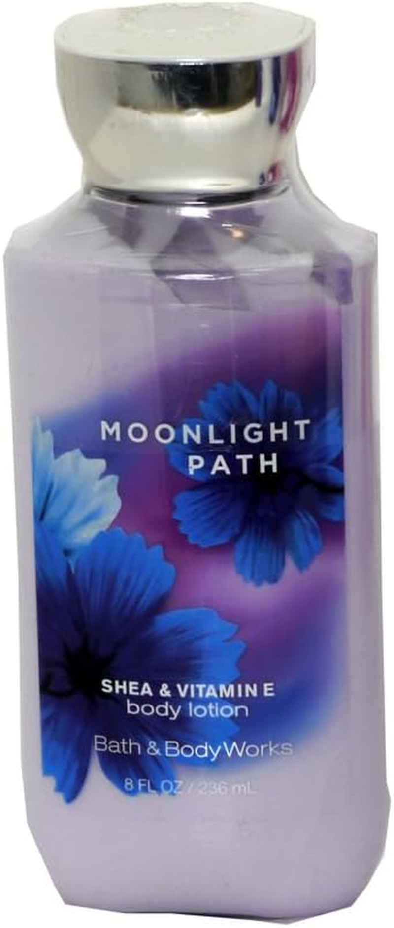 Bath & Body Works Signature Collection Moonlight Path Gift Set - Bundle - 4 Items: Ultra Shea Cream, Body Lotion, Shower Gel, and Shower Sponge