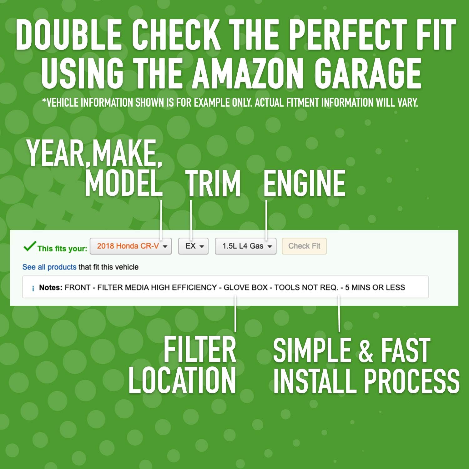 ECOGARD XC36080H Upgraded High Efficiency Cabin Air Filter with Baking Soda Honda Civic, V, Fit, HR, Odyssey, Insight, CR-Z, Clarity | Acura RDX image number 5