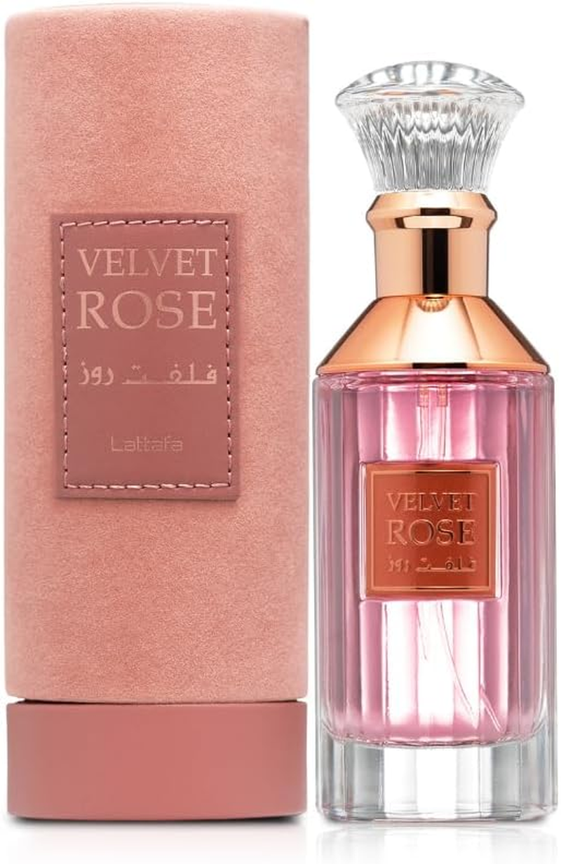 Velvet Rose by Lattafa for Women - 3.4 Oz EDP Spray