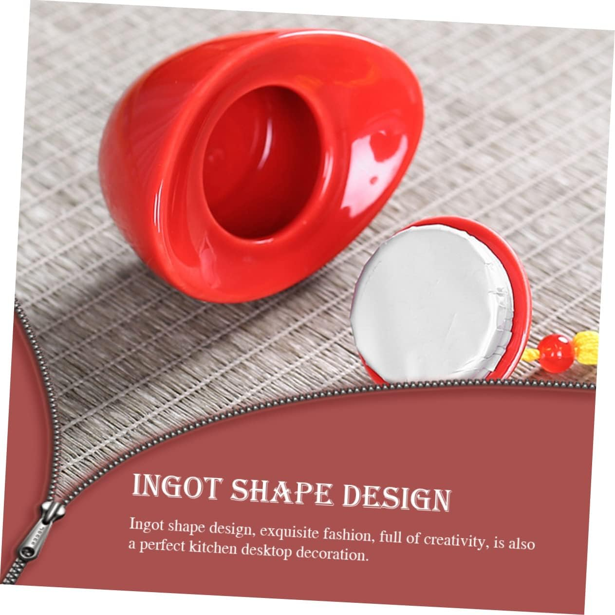 FELTECHELECTR Ceramic Tea Canister Sealed Storage Jar for Loose Tea-Leaf Mini Airtight Lid as Home Tea Spice Jar