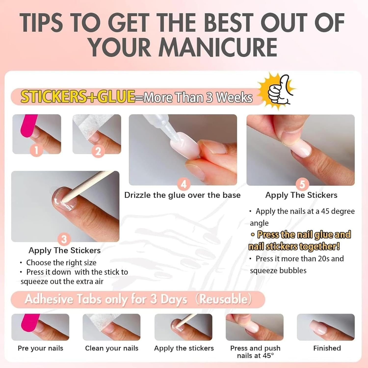 576Pc Short Press on Nails 24 Colours Glossy Squoval Fake Nails, Full Cover Acrylic Artificial Fingernails for Kids Girls Women &ndash; Quick At-Home Manicure Nail Tips Gel Artificial Fingernail