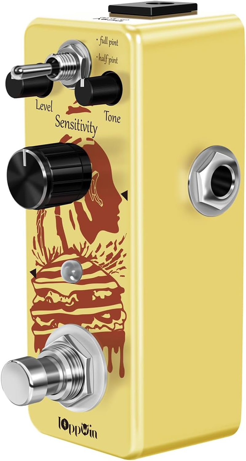 Ioppwin COMP Optical Compressor Pedal - Classic Smooth Dynamics Control, Preserves Transients, Metal Enclosure, True Bypass for Guitar/Bass image number 4